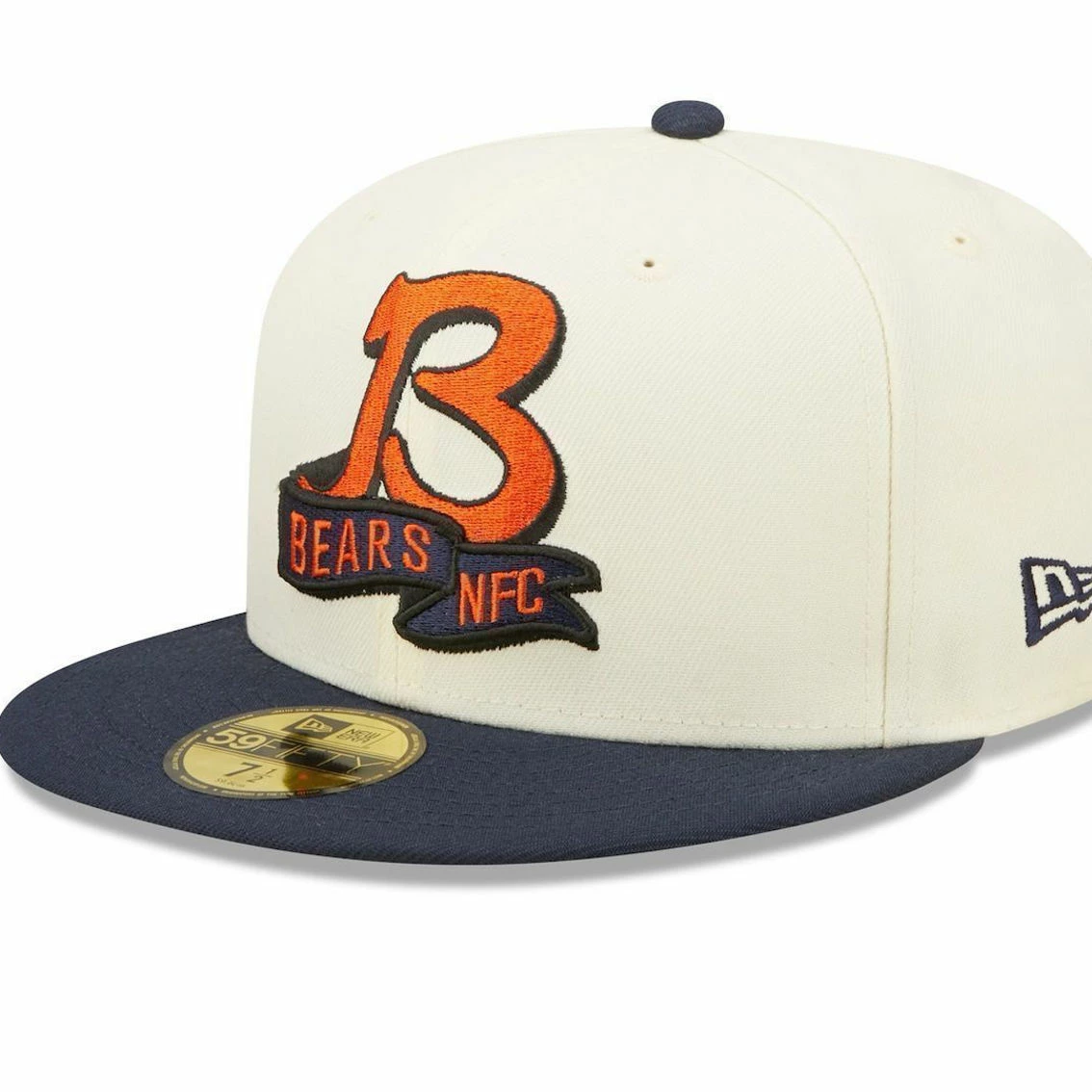 New Era Men's Cream/Navy Chicago Bears 2022 Sideline 59FIFTY Fitted Hat 6 New Era Men's Cream/Navy Chicago Bears 2022 Sideline 59FIFTY Fitted Hat - Image 4
