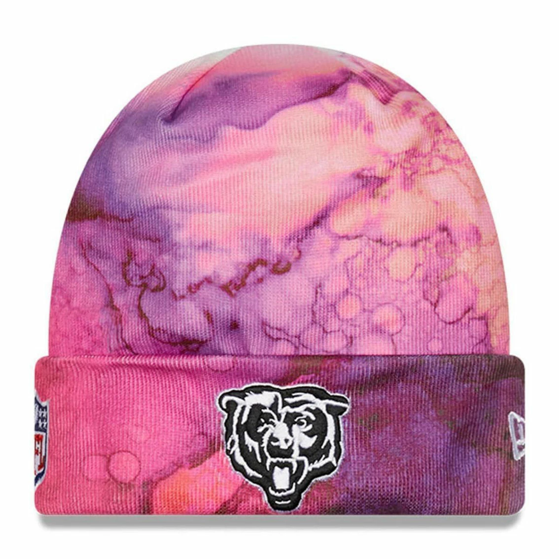 New Era Youth Pink Chicago Bears 2022 NFL Crucial Catch Knit Hat 3 New Era Youth Pink Chicago Bears 2022 NFL Crucial Catch Knit Hat