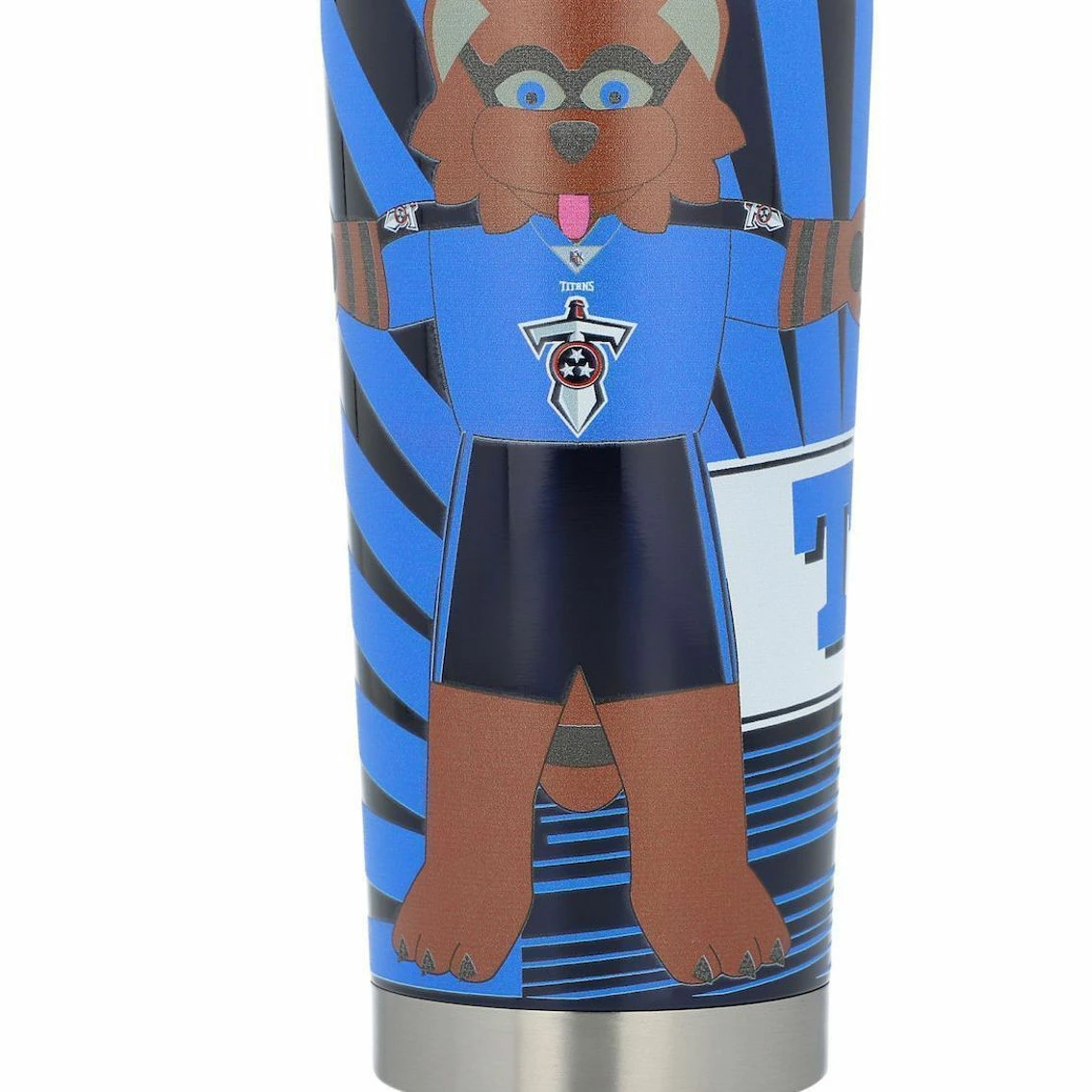 Logo Brands Tennessee Titans 20oz. Stainless Steel Mascot Tumbler 4 Logo Brands Tennessee Titans 20oz. Stainless Steel Mascot Tumbler - Image 2