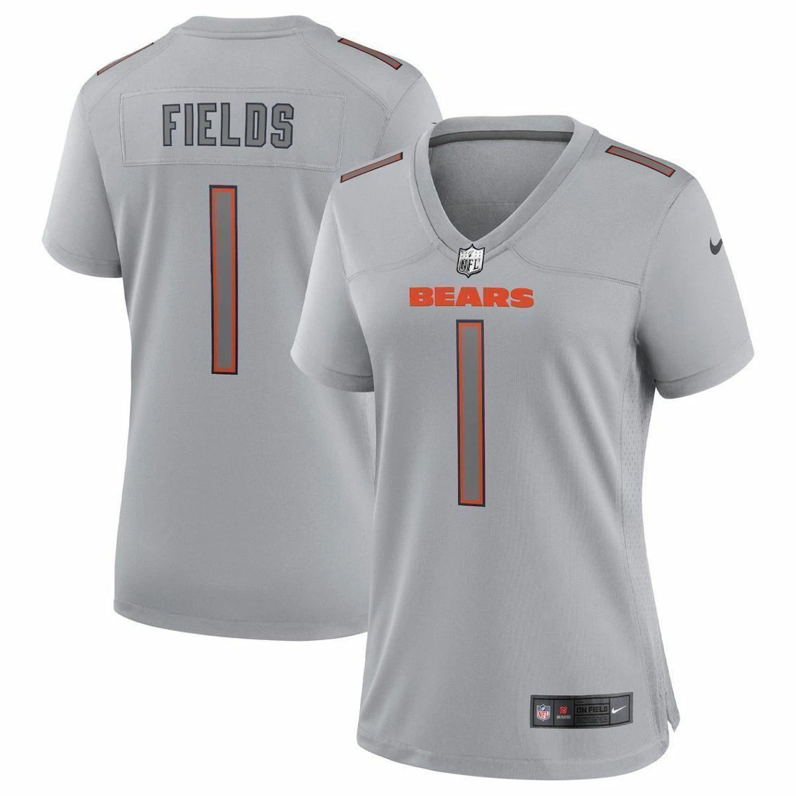 Nike Women's Justin Fields Gray Chicago Bears Atmosphere Fashion Game Jersey 4 Nike Women's Justin Fields Gray Chicago Bears Atmosphere Fashion Game Jersey - Image 2