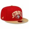 New Era X Staple Men's Scarlet/Gold San Francisco 49ers NFL X Collection 9FIFTY Snapback Adjustable Hat