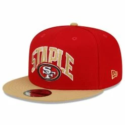 New Era X Staple Men's Scarlet/Gold San Francisco 49ers NFL X Collection 9FIFTY Snapback Adjustable Hat 9 New Era X Staple Men's Scarlet/Gold San Francisco 49ers NFL X Collection 9FIFTY Snapback Adjustable Hat -Fanatics DSCO1147597528 GOLDRE ALT3