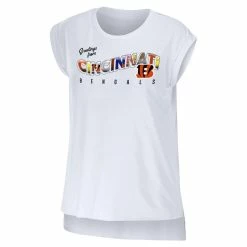 WEAR By Erin Andrews Women's White Cincinnati Bengals Greetings From Muscle T-Shirt 8 WEAR By Erin Andrews Women's White Cincinnati Bengals Greetings From Muscle T-Shirt -Fanatics DSCO1147597553 3550 ALT2