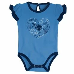 Outerstuff Newborn & Infant Navy/Light Blue Tennessee Titans Too Much Love Two-Piece Bodysuit Set -Fanatics DSCO1147987586 1191 ALT3