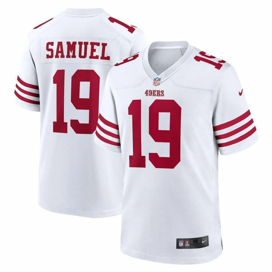 Nike Men's Deebo Samuel White San Francisco 49ers Player Game Jersey 3 Nike Men's Deebo Samuel White San Francisco 49ers Player Game Jersey