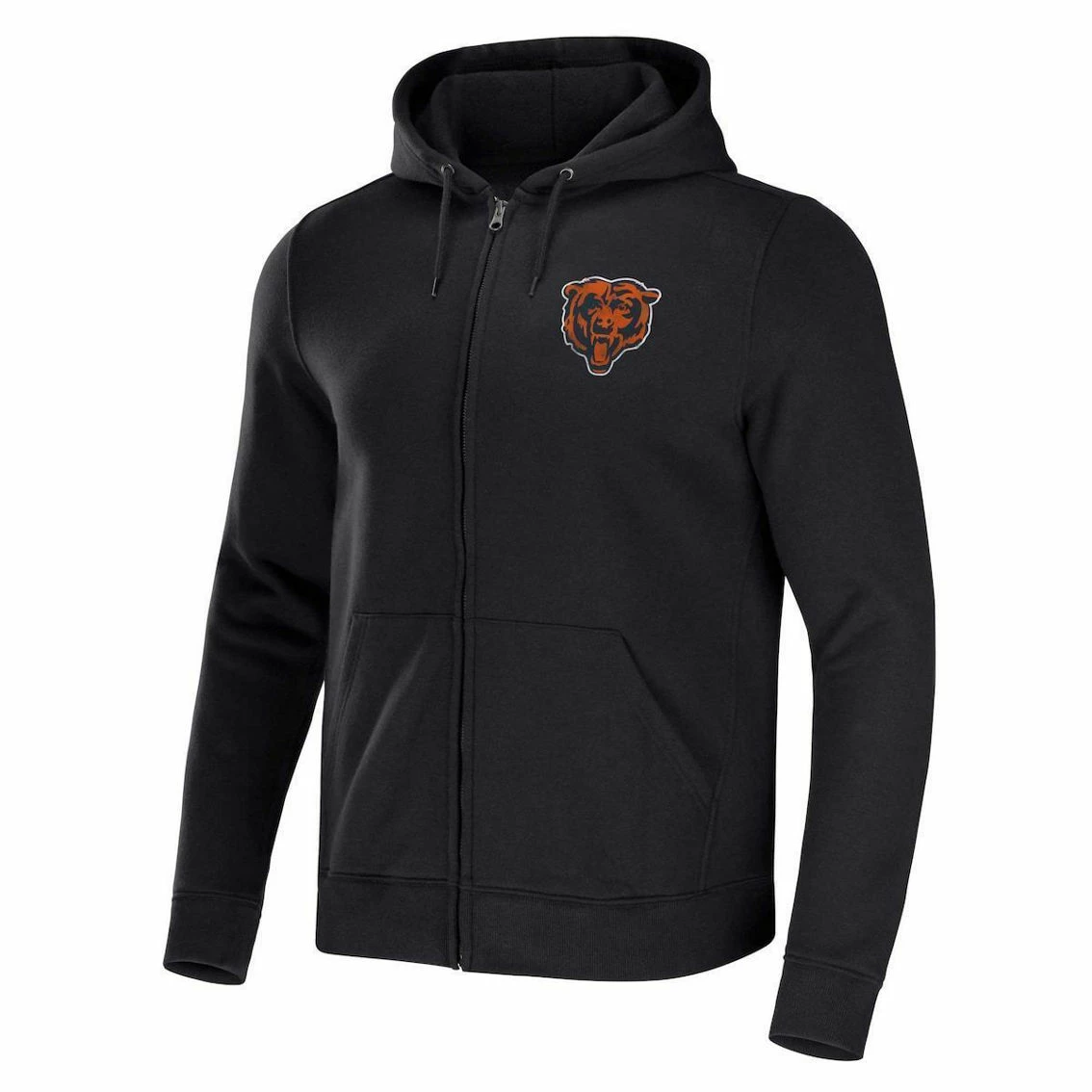 NFL X Darius Rucker Collection By Fanatics Men's Black Chicago Bears Rocker Full-Zip Hoodie 5 NFL X Darius Rucker Collection By Fanatics Men's Black Chicago Bears Rocker Full-Zip Hoodie - Image 3