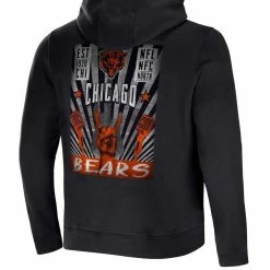 NFL X Darius Rucker Collection By Fanatics Men's Black Chicago Bears Rocker Full-Zip Hoodie 9 NFL X Darius Rucker Collection By Fanatics Men's Black Chicago Bears Rocker Full-Zip Hoodie -Fanatics DSCO1148085687 1007 ALT3