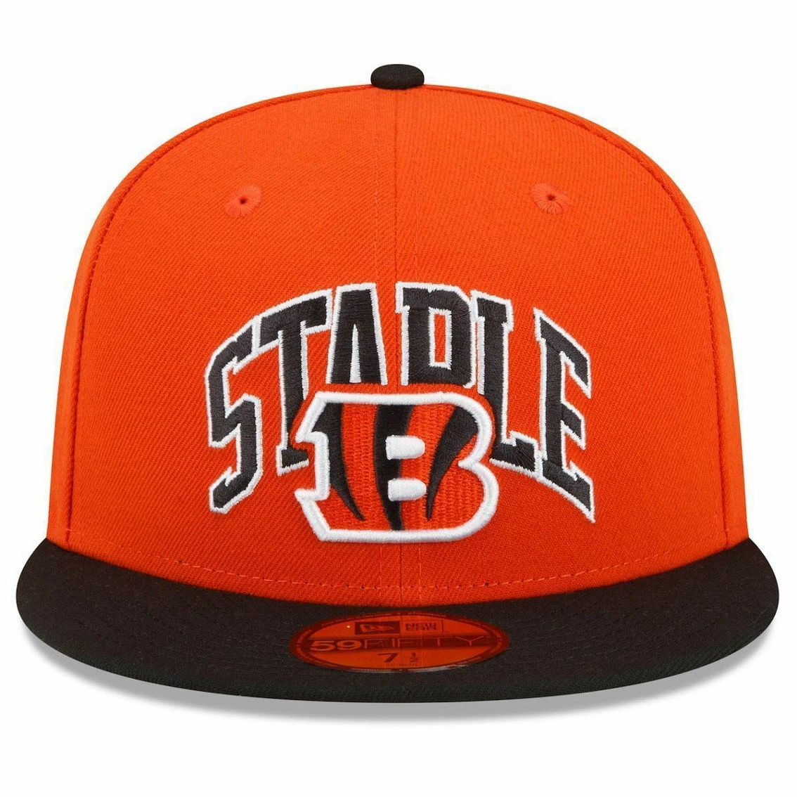 New Era X Staple Men's Orange/Black Cincinnati Bengals NFL X Collection 59FIFTY Fitted Hat 5 New Era X Staple Men's Orange/Black Cincinnati Bengals NFL X Collection 59FIFTY Fitted Hat - Image 3