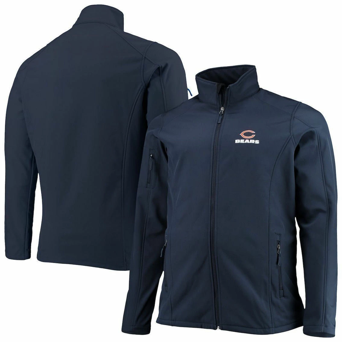 Dunbrooke Men's Navy Chicago Bears Big & Tall Sonoma Softshell Full-Zip Jacket 4 Dunbrooke Men's Navy Chicago Bears Big & Tall Sonoma Softshell Full-Zip Jacket - Image 2