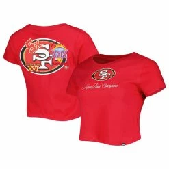 New Era Women's Scarlet San Francisco 49ers Historic Champs T-Shirt