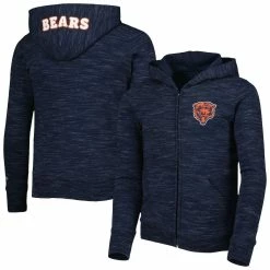 Girls Youth New Era Navy Chicago Bears Reverse Space Dye French Terry Full-Zip Hoodie 7 Girls Youth New Era Navy Chicago Bears Reverse Space Dye French Terry Full-Zip Hoodie -Fanatics DSCO1148301911 1320