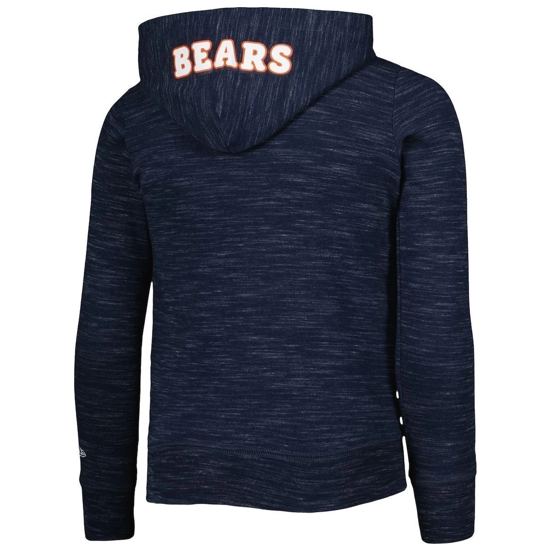 Girls Youth New Era Navy Chicago Bears Reverse Space Dye French Terry Full-Zip Hoodie 6 Girls Youth New Era Navy Chicago Bears Reverse Space Dye French Terry Full-Zip Hoodie - Image 4