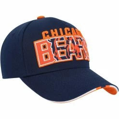 Outerstuff Youth Navy Chicago Bears On Trend Precurved A-Frame Snapback Hat -Fanatics DSCO1148302168 1320 ALT3