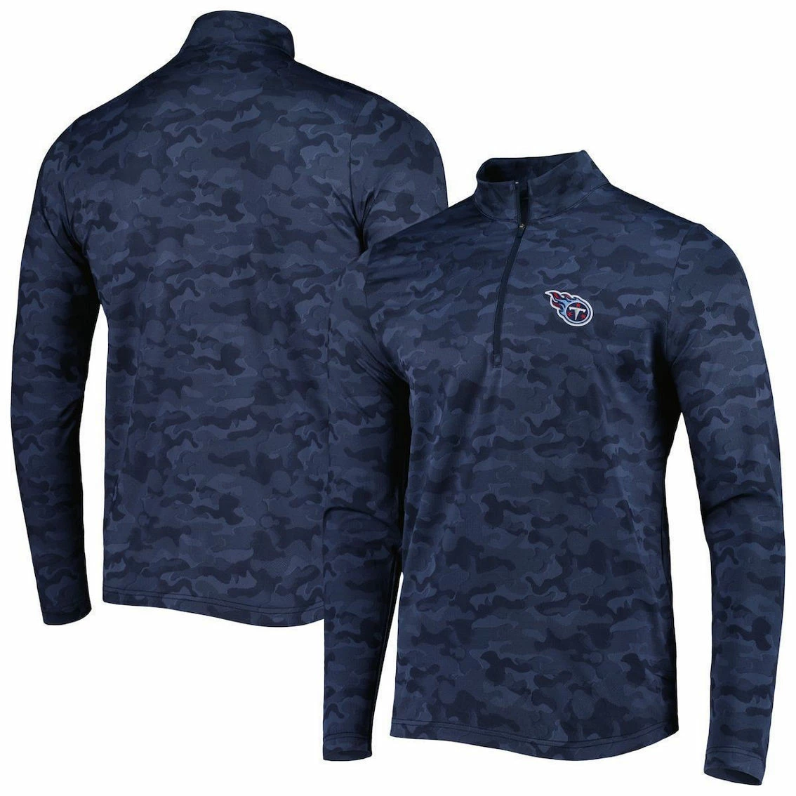 Antigua Men's Navy Tennessee Titans Brigade Quarter-Zip Sweatshirt 3 Antigua Men's Navy Tennessee Titans Brigade Quarter-Zip Sweatshirt