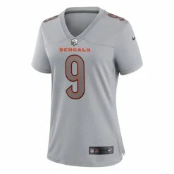 Women's Nike Joe Burrow Gray Cincinnati Bengals Atmosphere Fashion Game Jersey 8 Women's Nike Joe Burrow Gray Cincinnati Bengals Atmosphere Fashion Game Jersey -Fanatics DSCO1148302623 1927 ALT2