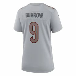 Women's Nike Joe Burrow Gray Cincinnati Bengals Atmosphere Fashion Game Jersey 9 Women's Nike Joe Burrow Gray Cincinnati Bengals Atmosphere Fashion Game Jersey -Fanatics DSCO1148302623 1927 ALT3