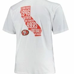 Fanatics Branded Men's White San Francisco 49ers Big & Tall Hometown Collection Hot Shot T-Shirt -Fanatics DSCO1148302726 3550 ALT3