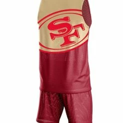 FOCO Men's Scarlet San Francisco 49ers Colorblock Mesh V-Neck & Shorts Set 9 FOCO Men's Scarlet San Francisco 49ers Colorblock Mesh V-Neck & Shorts Set -Fanatics DSCO1148302771 2946 ALT3