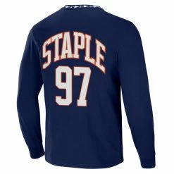 Staple Men's NFL X Navy Chicago Bears Core Team Long Sleeve T-Shirt -Fanatics DSCO1148303155 1320 ALT3