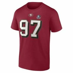 Fanatics Branded Men's Bryant Young Scarlet San Francisco 49ers Hall Of Fame Name & Number T-Shirt -Fanatics DSCO1148303282 2946 ALT2