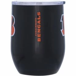 Logo Brands Cincinnati Bengals 16oz. Game Day Stainless Curved Tumbler -Fanatics DSCO1148304927 0000 ALT2
