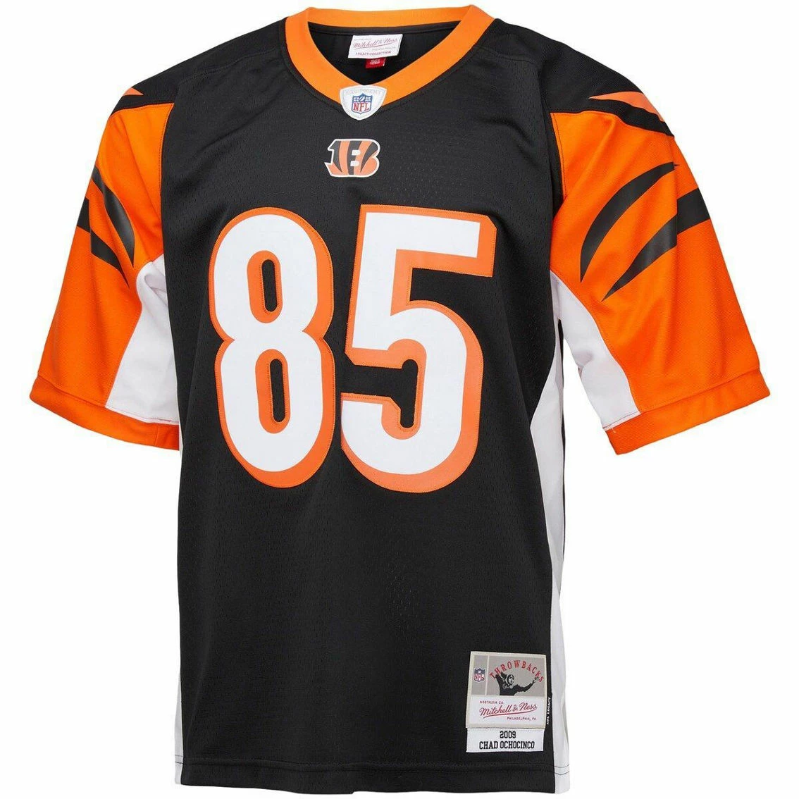 Men's Mitchell & Ness Chad Ochocinco Black Cincinnati Bengals 2009 Legacy Replica Jersey 5 Men's Mitchell & Ness Chad Ochocinco Black Cincinnati Bengals 2009 Legacy Replica Jersey - Image 3