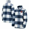 Women's G-III 4Her By Carl Banks Navy Chicago Bears Sherpa Plaid Quarter-Zip Jacket 1 Women's G-III 4Her By Carl Banks Navy Chicago Bears Sherpa Plaid Quarter-Zip Jacket -Fanatics DSCO1148305271 1320