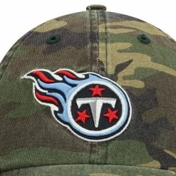 '47 Men's Camo Tennessee Titans Woodland Clean Up Adjustable Hat -Fanatics DSCO1148305384 BGrd ALT2