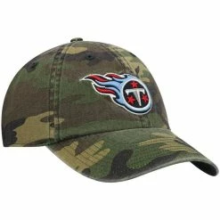 '47 Men's Camo Tennessee Titans Woodland Clean Up Adjustable Hat -Fanatics DSCO1148305384 BGrd ALT3