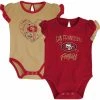 Outerstuff Newborn & Infant Scarlet/Gold San Francisco 49ers Too Much Love Two-Piece Bodysuit Set 1 Outerstuff Newborn & Infant Scarlet/Gold San Francisco 49ers Too Much Love Two-Piece Bodysuit Set -Fanatics DSCO1148305547 GOLDRE