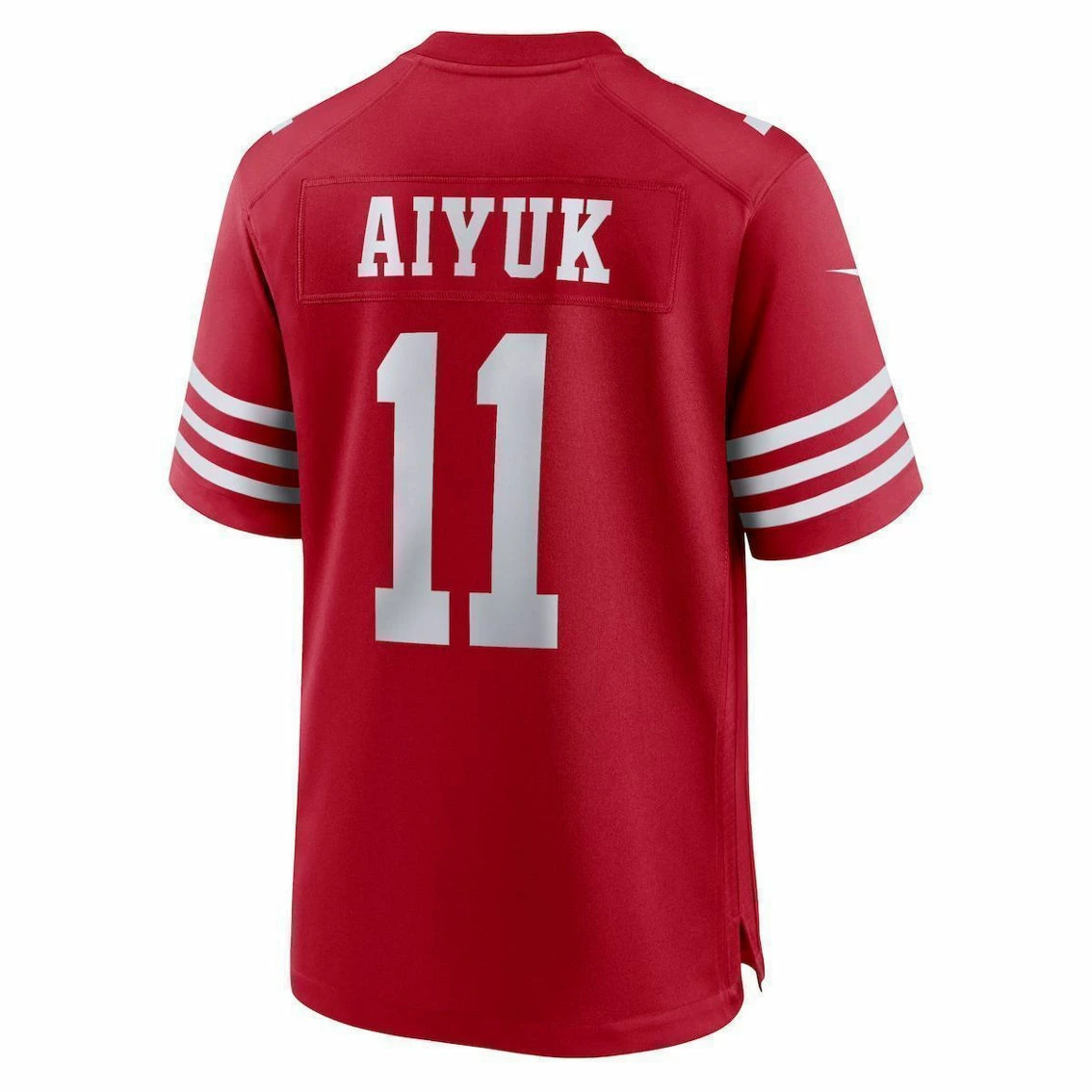 Nike Men's Brandon Aiyuk Scarlet San Francisco 49ers Team Player Game Jersey 6 Nike Men's Brandon Aiyuk Scarlet San Francisco 49ers Team Player Game Jersey - Image 4