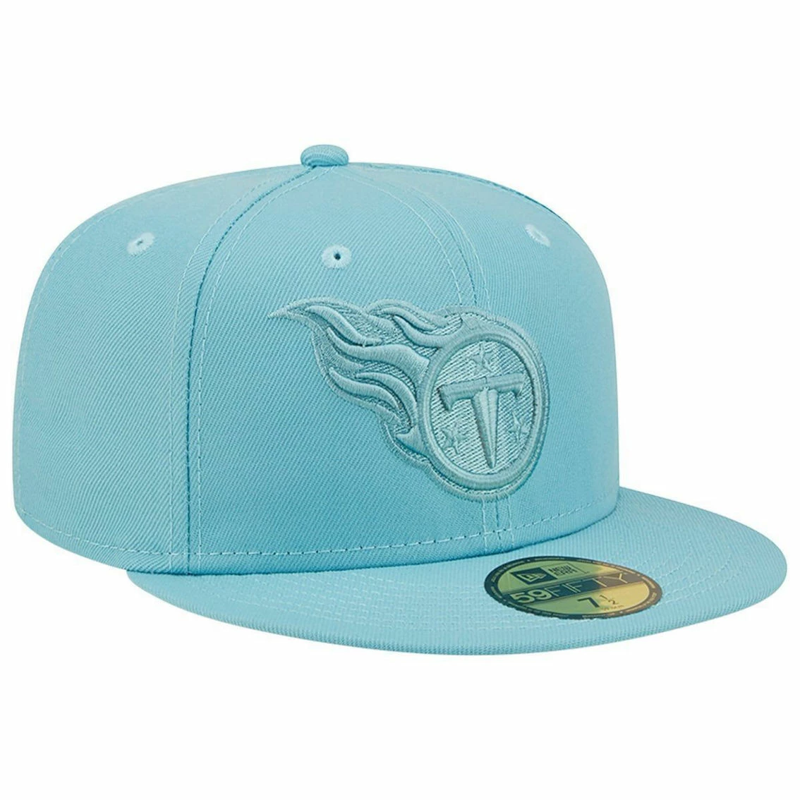 New Era Men's Aqua Tennessee Titans Color Pack 59FIFTY Fitted Hat 6 New Era Men's Aqua Tennessee Titans Color Pack 59FIFTY Fitted Hat - Image 4