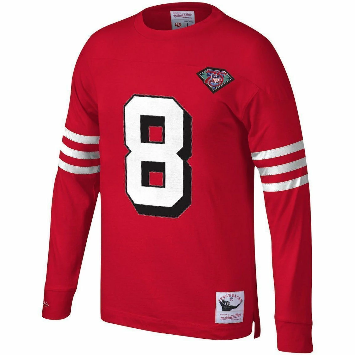 Mitchell & Ness Men's Steve Young Scarlet San Francisco 49ers Retired Player Name & Number Long Sleeve Top 5 Mitchell & Ness Men's Steve Young Scarlet San Francisco 49ers Retired Player Name & Number Long Sleeve Top - Image 3
