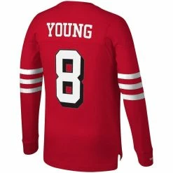 Mitchell & Ness Men's Steve Young Scarlet San Francisco 49ers Retired Player Name & Number Long Sleeve Top 9 Mitchell & Ness Men's Steve Young Scarlet San Francisco 49ers Retired Player Name & Number Long Sleeve Top -Fanatics DSCO1148306481 2946 ALT3