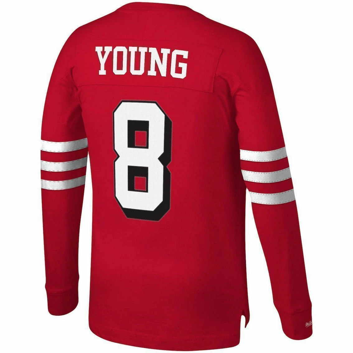 Mitchell & Ness Men's Steve Young Scarlet San Francisco 49ers Retired Player Name & Number Long Sleeve Top 6 Mitchell & Ness Men's Steve Young Scarlet San Francisco 49ers Retired Player Name & Number Long Sleeve Top - Image 4