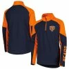 Outerstuff Youth Navy/Orange Chicago Bears Audible Quarter-Zip Jacket -Fanatics DSCO1148306498 ANGEBL