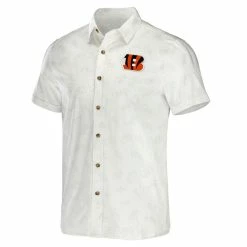 NFL X Darius Rucker Collection By Fanatics Men's White Cincinnati Bengals Woven Button-Up T-Shirt 8 NFL X Darius Rucker Collection By Fanatics Men's White Cincinnati Bengals Woven Button-Up T-Shirt -Fanatics DSCO1148306611 3550 ALT2