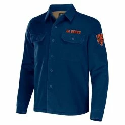 Men's NFL X Darius Rucker Collection By Fanatics Navy Chicago Bears Canvas Button-Up Shirt Jacket 8 Men's NFL X Darius Rucker Collection By Fanatics Navy Chicago Bears Canvas Button-Up Shirt Jacket -Fanatics DSCO1148307160 1320 ALT2