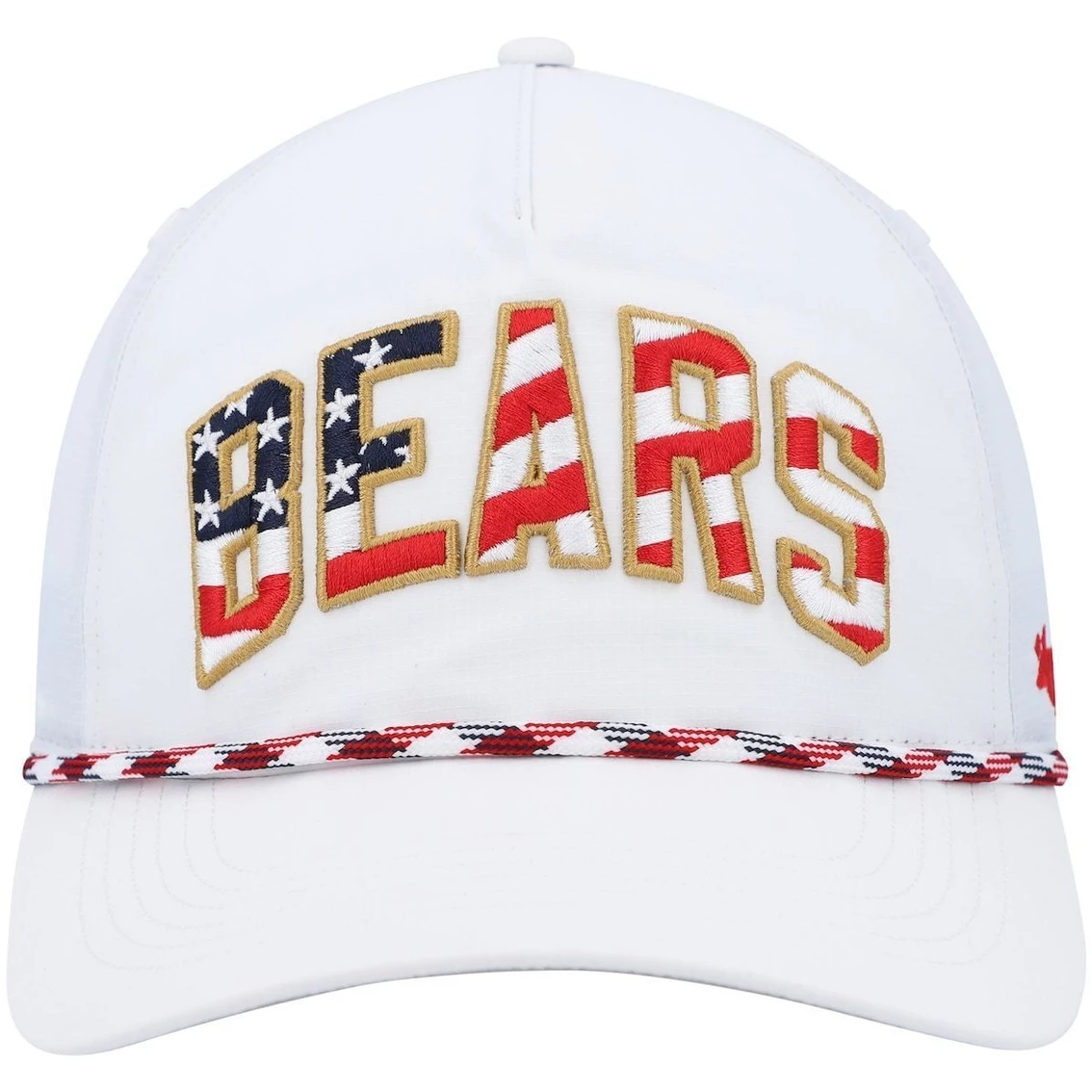 '47 Men's White Chicago Bears Hitch Stars And Stripes Trucker Adjustable Hat 5 '47 Men's White Chicago Bears Hitch Stars And Stripes Trucker Adjustable Hat - Image 3