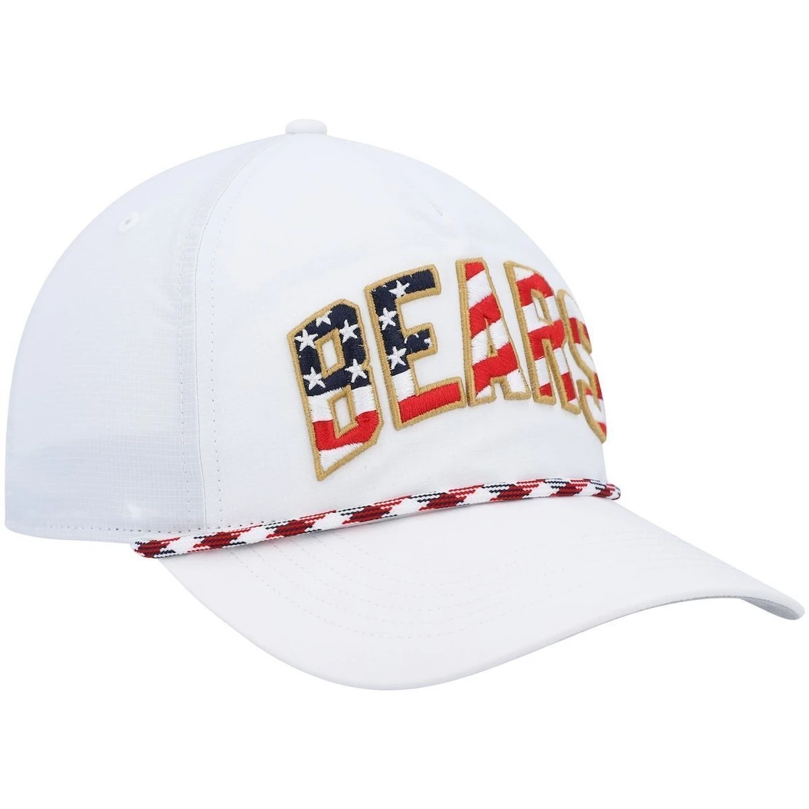 '47 Men's White Chicago Bears Hitch Stars And Stripes Trucker Adjustable Hat 6 '47 Men's White Chicago Bears Hitch Stars And Stripes Trucker Adjustable Hat - Image 4