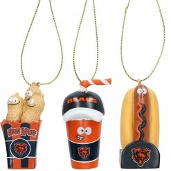 Evergreen Enterprises Chicago Bears Snack Pack Ornament Set 5 Evergreen Enterprises Chicago Bears Snack Pack Ornament Set -Fanatics DSCO1148307240 0000 ALT1