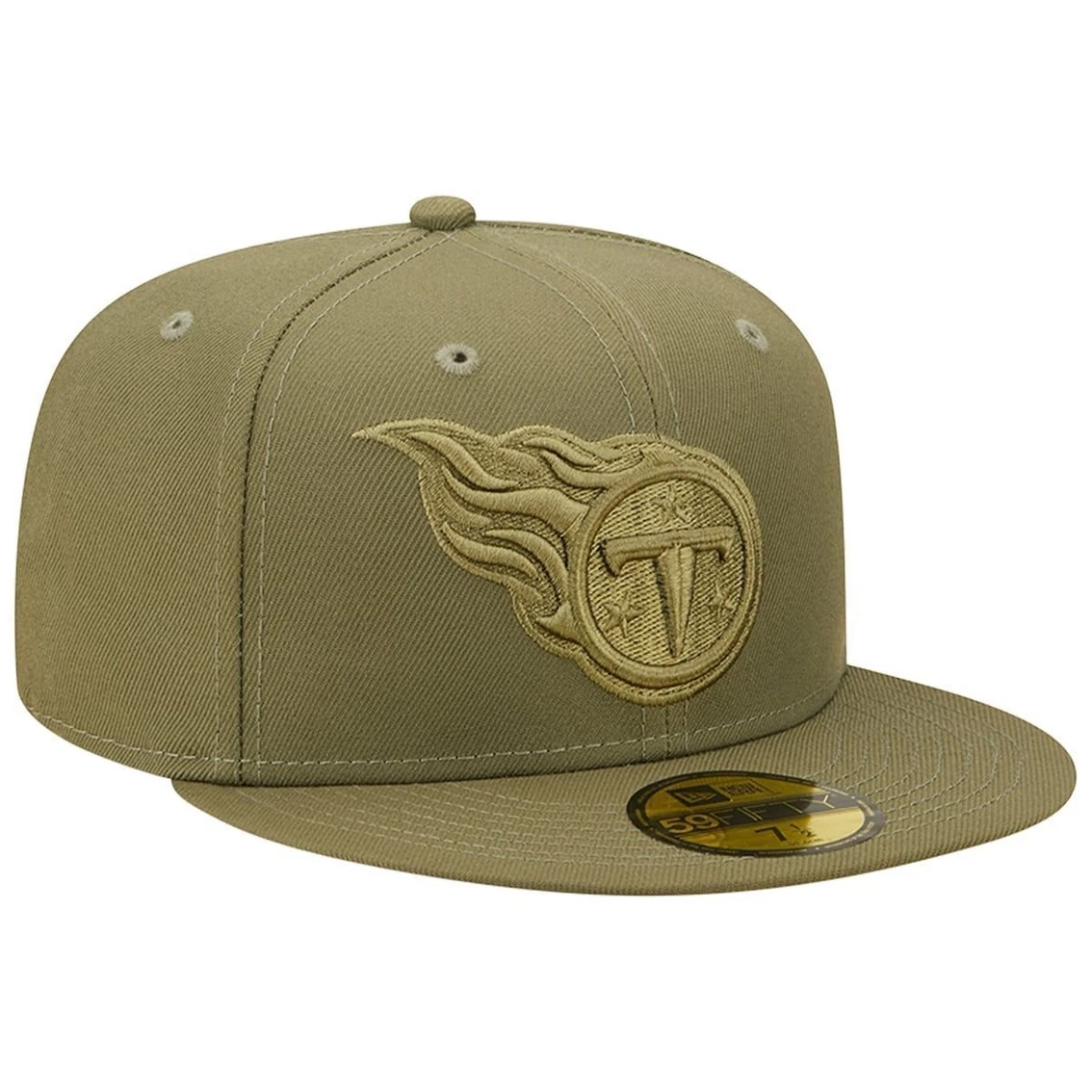 New Era Men's Olive Tennessee Titans Color Pack 59FIFTY Fitted Hat 6 New Era Men's Olive Tennessee Titans Color Pack 59FIFTY Fitted Hat - Image 4