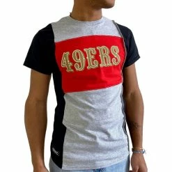 Refried Apparel Men's Heather Gray San Francisco 49ers Sustainable Split T-Shirt
