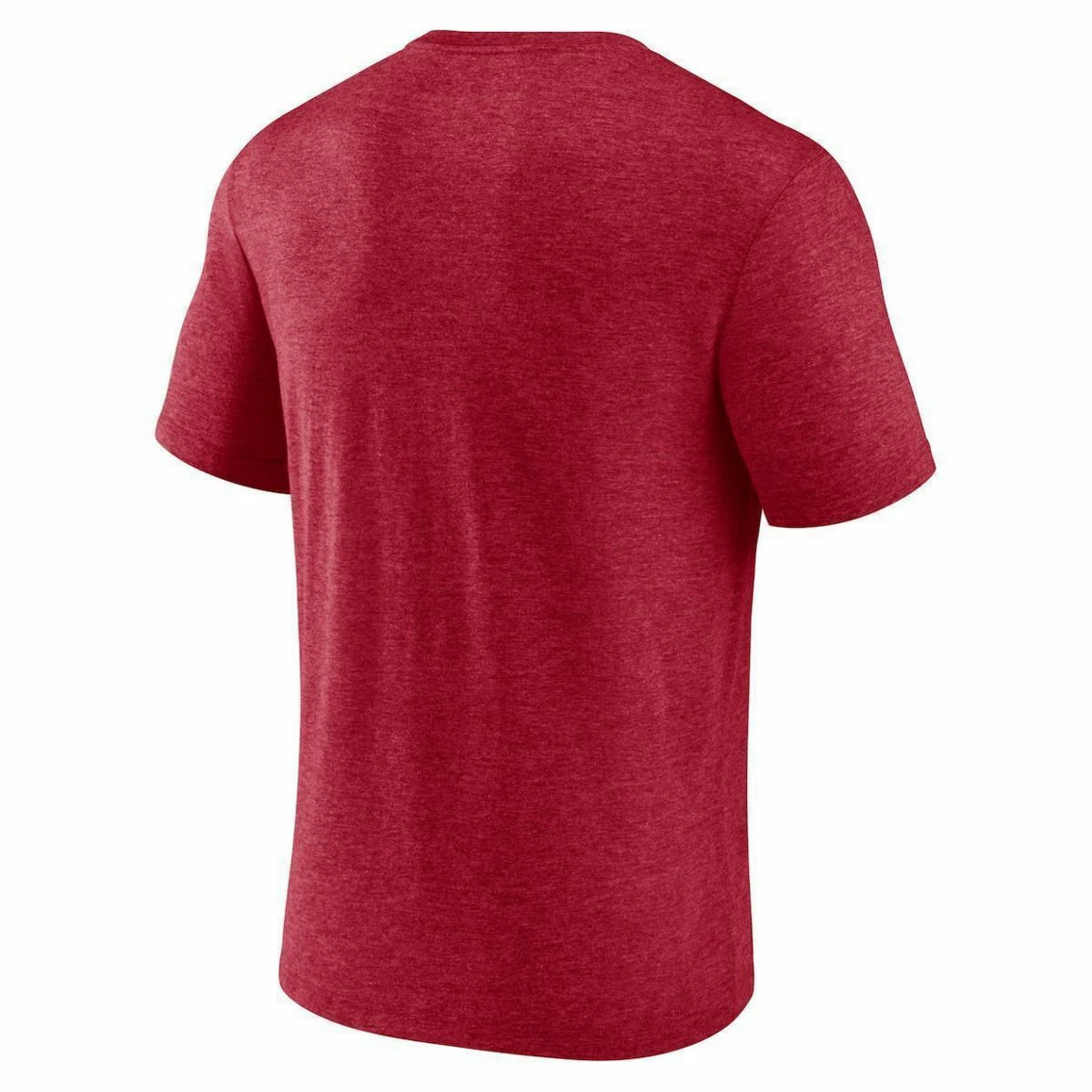 Fanatics Branded Men's Heathered Scarlet San Francisco 49ers End Around Tri-Blend T-Shirt 6 Fanatics Branded Men's Heathered Scarlet San Francisco 49ers End Around Tri-Blend T-Shirt - Image 4