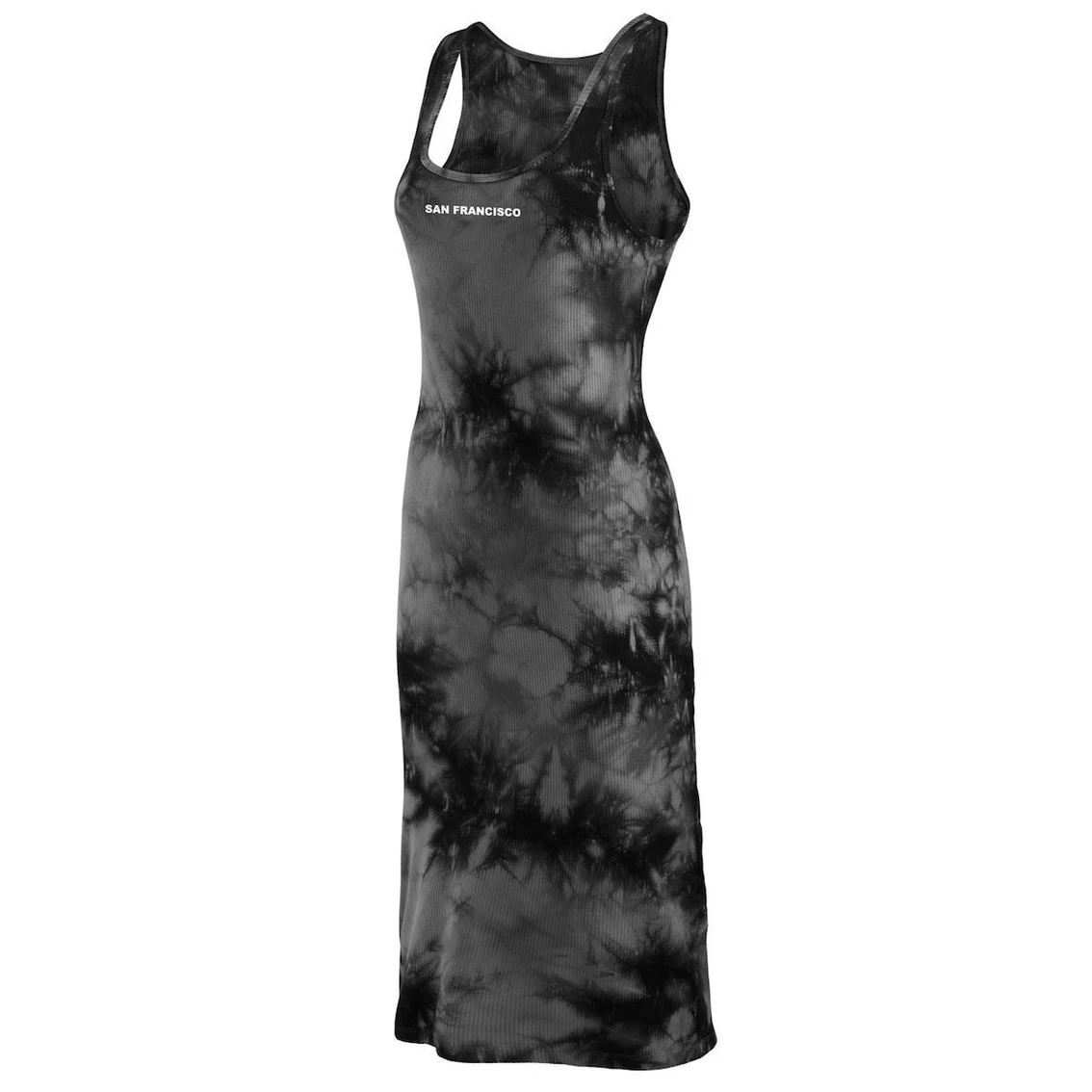 WEAR By Erin Andrews Women's Black San Francisco 49ers Tie-Dye Tank Top Dress 5 WEAR By Erin Andrews Women's Black San Francisco 49ers Tie-Dye Tank Top Dress - Image 3