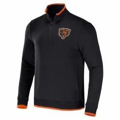 NFL X Darius Rucker Collection By Fanatics Men's Black Chicago Bears Logo Quarter-Zip Top 8 NFL X Darius Rucker Collection By Fanatics Men's Black Chicago Bears Logo Quarter-Zip Top -Fanatics DSCO1148308502 1007 ALT2