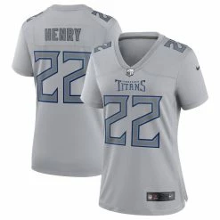 Nike Women's Derrick Henry Gray Tennessee Titans Atmosphere Fashion Game Jersey 7 Nike Women's Derrick Henry Gray Tennessee Titans Atmosphere Fashion Game Jersey -Fanatics DSCO1148309630 1927 ALT1