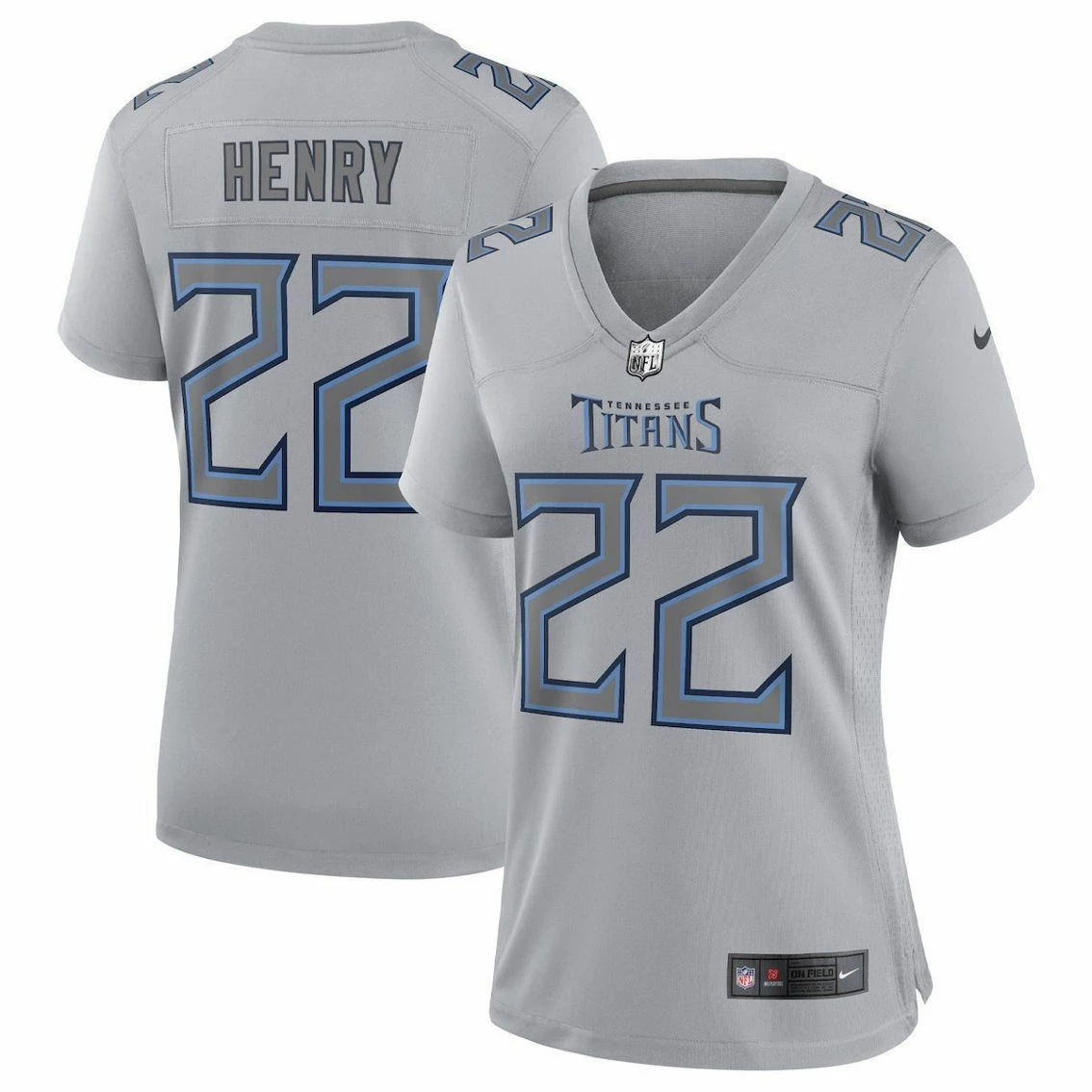 Nike Women's Derrick Henry Gray Tennessee Titans Atmosphere Fashion Game Jersey 4 Nike Women's Derrick Henry Gray Tennessee Titans Atmosphere Fashion Game Jersey - Image 2