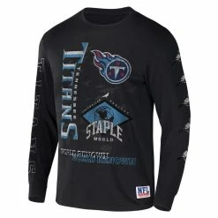 Staple Men's NFL X Black Tennessee Titans World Renowned Long Sleeve T-Shirt 8 Staple Men's NFL X Black Tennessee Titans World Renowned Long Sleeve T-Shirt -Fanatics DSCO1148310106 1007 ALT2