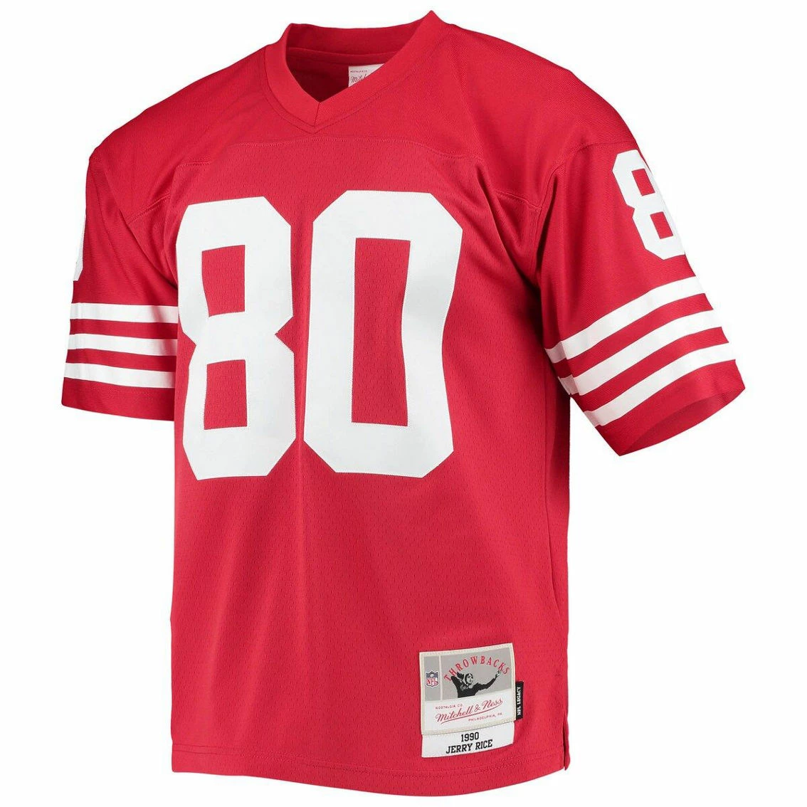 Mitchell & Ness Men's Jerry Rice Scarlet San Francisco 49ers Legacy Replica Jersey 5 Mitchell & Ness Men's Jerry Rice Scarlet San Francisco 49ers Legacy Replica Jersey - Image 3